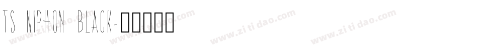 TS Niphon Black字体转换